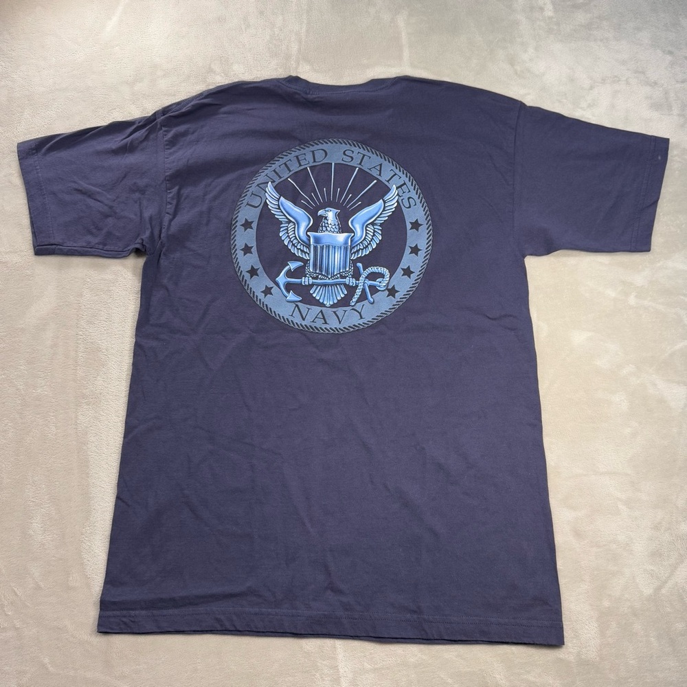 Vintage Bayside United States Navy Shirt U.S. Sz L USA Made